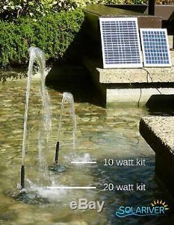Solar Water Pump Kit for Sun Powered Fountain Waterfall Pond Aeration Aquarium