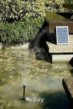 Solar Water Pump Kit for Sun Powered Fountain Waterfall Pond Aeration Aquarium