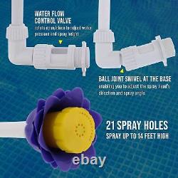 U. S. Pool Supply Flower-Shaped Waterfall Spray Fountain Adjustable Water Spray