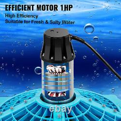 VEVOR 1hp Floating Pond Fountain Aerator 100ft Cord withFiltration & Flow Tube