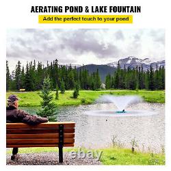 VEVOR Lake Fountains Floating Pond or Lake Fountain 3/4 HP Aerator 100FT Cable