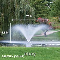 VFX Series Aerating Pond Fountain 3/4 Horse Power 120V, Single Phase with 100