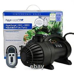 Aquascape Aquasurge Pro #45010d 4000 8000 Gph Pompe Submersible- Télécommande