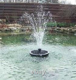 Custom Pro Floating Pond Fountain & Aerator Avec Buse Multi-niveaux Rwb Led 3000
