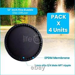 ECD350-E 12 EPDM Fine Bubble Disc Diffuser SSI Aeration Original (lot de 4)