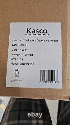 Fontaine d'aération Kasco Marine 3400VFX100 3/4hp 115 volts avec cordon de 100 pieds
