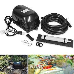 Kit d'aération pour étangs et bassins à carpes koi de 1 000 à 4 000 gallons, pompe à air pour étangs