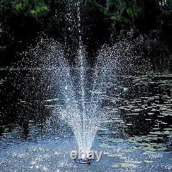 Kit de fontaine flottante Oase 45393 1/2 HP avec lumières - Grands étangs et jardins aquatiques
