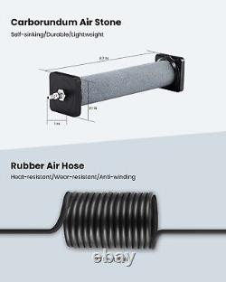 Minuteur de pompe à air à aérateur linéaire 20' Tube lesté Solution silencieuse pour l'aération de l'étang