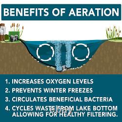 Moitié de réduction des étangs PARP-60KDD1 Kit complet d'aération Pro 3.9 CFM avec 100 pieds de