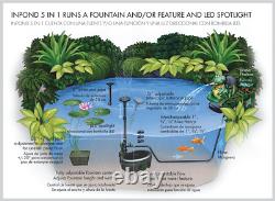 Pennington Aquagarden, Inpond 5 En 1 Pond & Pompe À Eau, Filtre, Vert Uv