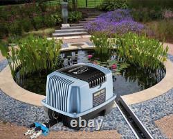 Pompe à air de 130 L/min pour aération de bassin avec kit de répartition d'air et contrôleur intelligent de temps