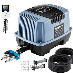 Pompe à air pour étang Aérateur 40' Tuyau auto-immergeant Kit complet d'aération et d'oxygénation