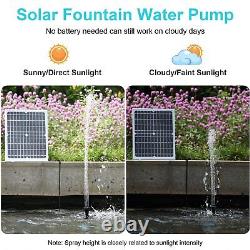Pompe à eau solaire Sun Energise 20W pour fontaine extérieure 320GPH submersible alimentée par l'énergie solaire