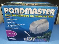 Pondmaster 04540 AP40 Pompe à air pour étang Aquarium Aérateur d'eau Bulleur Aération